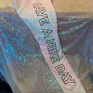 NIKE HAVE A NIKE DAY LEG-A-SEE LEGGINGS - size S